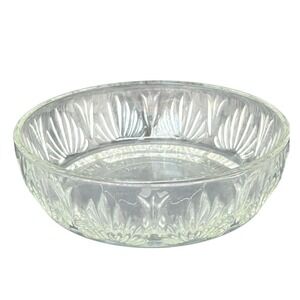 Avon Bowl Glass Fan Pattern Vintage 5.5 Inch
